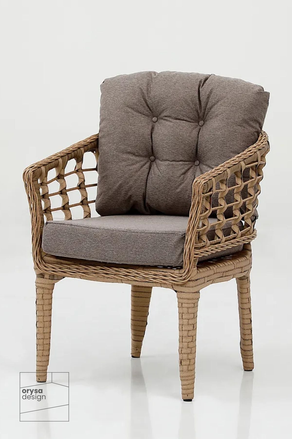 BT-2 Rattan 2+1+1+S Bahçe, Balkon Takımı - Kahverengi