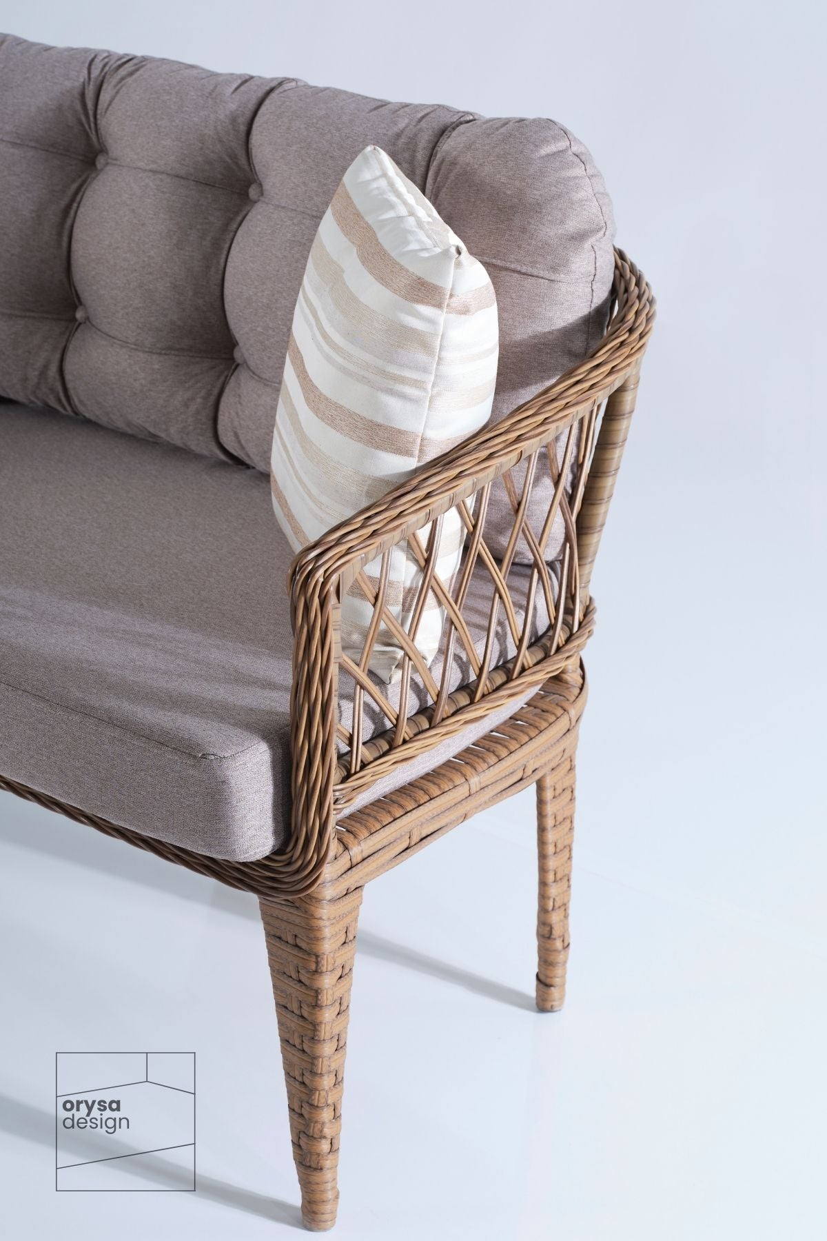 BT-1 Rattan 2+1+1+S Bahçe, Balkon Takımı - Kahverengi