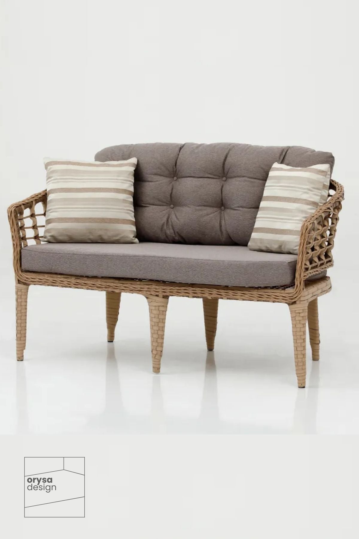 BT-2 Rattan 2+1+1+S Bahçe, Balkon Takımı - Kahverengi