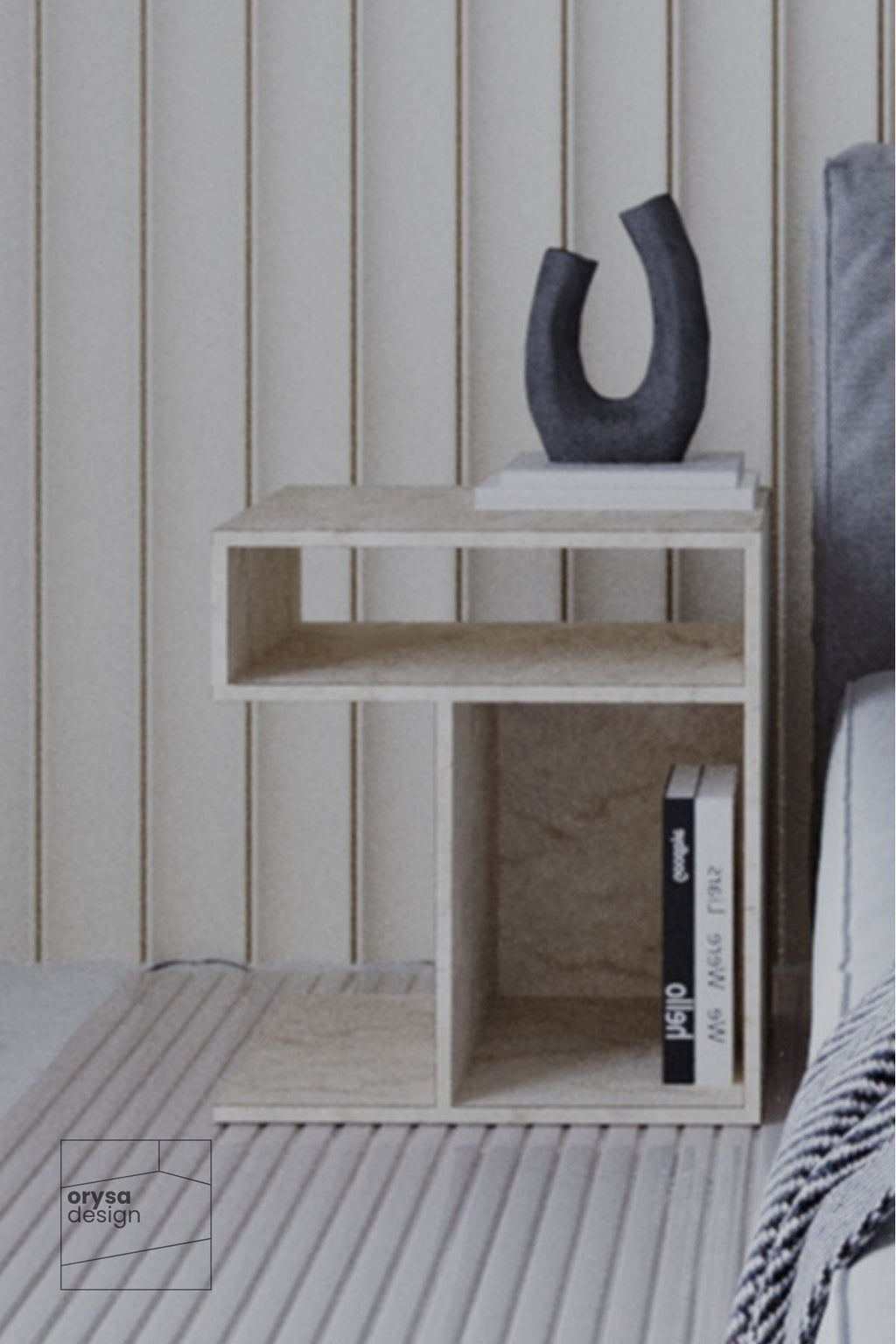 KM-1 Çok Yönlü Yan Sehpa - Traverten