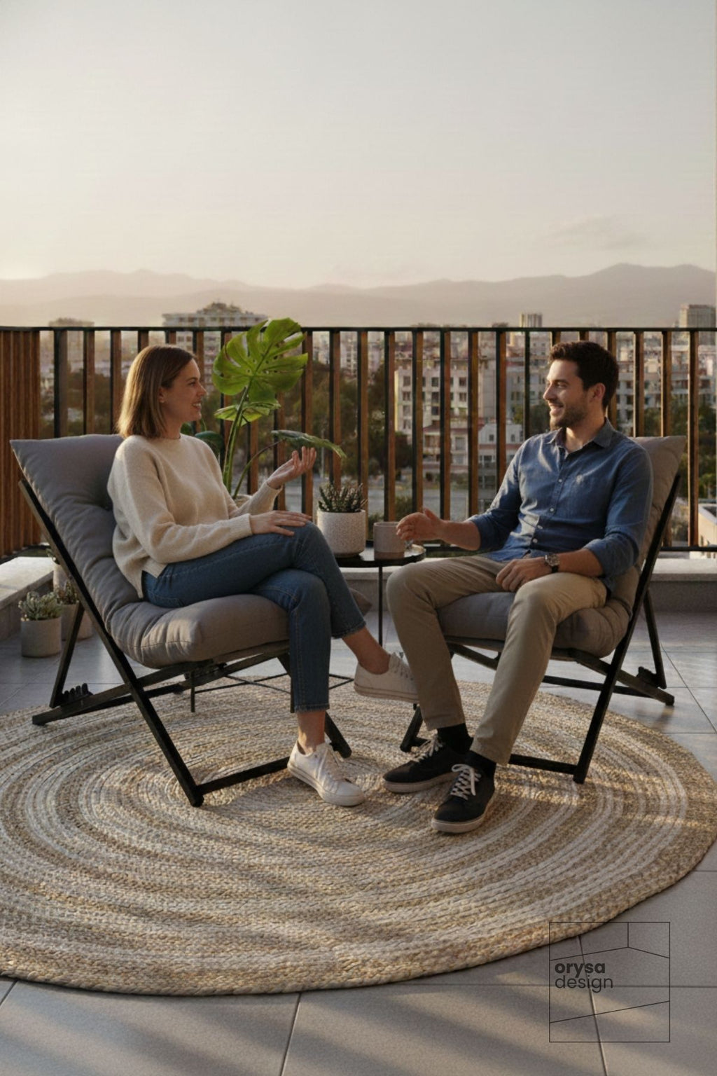 SZ-1 Metal Ayaklı Katlanabilir Minderli Şezlong - Gri